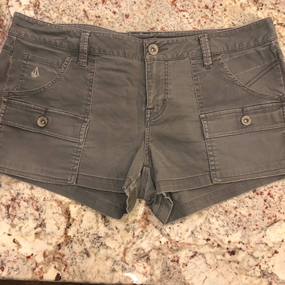Volcom corduroy grey cargo short